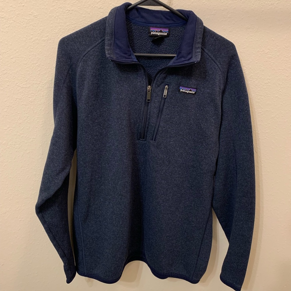 Men’s Patagonia Better Sweater 1/4 Zip and hat